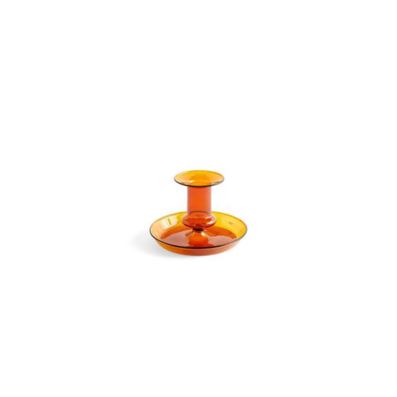 Flare Candle Holder - Amber