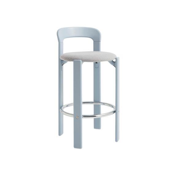 Rey Bar Stool H65 - Slate Blue/Upholstery (Steelcut Trio 113)