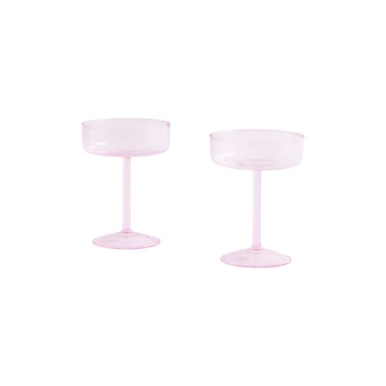 Tint Coupe Glass (Set of 2) - Pink