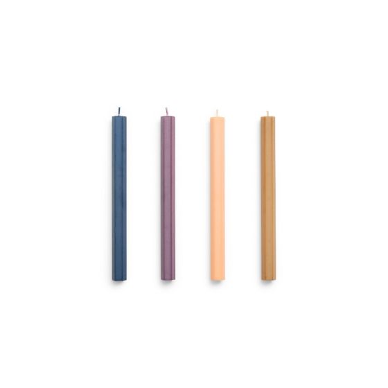Hexagon Candle-Dark Set of 4