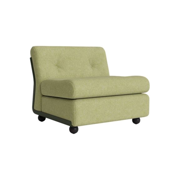 Amanta 1 seater Bottle green shell-Upholstery-Vanir-943