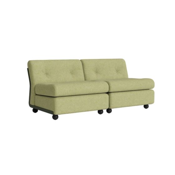 Amanta 2 seater Bottle green shell-Upholstery-Vanir-943