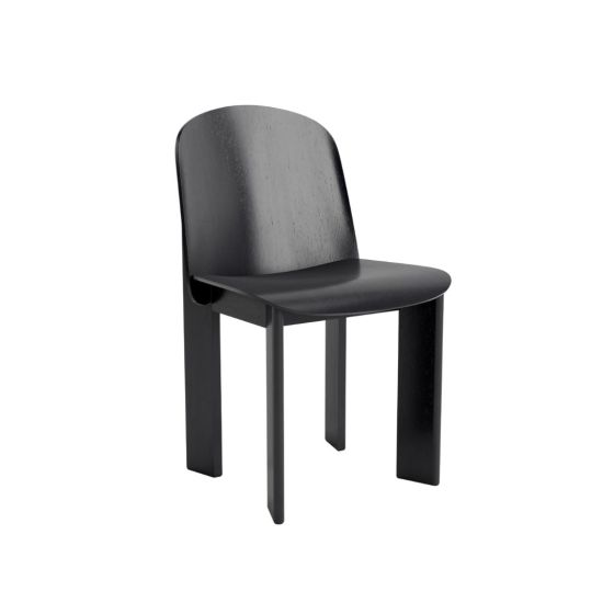 Chisel 65 Dining Chair - Black Lacquered Oak