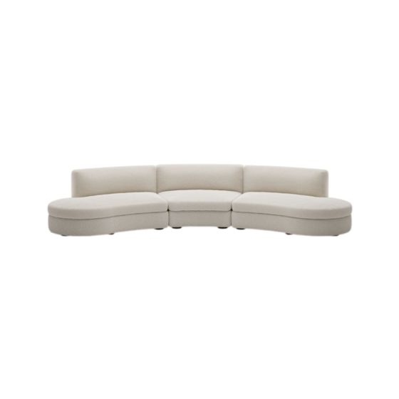 Coda Modular Sofa Configuration 8 - Upholstery Drake 002 Spacedust