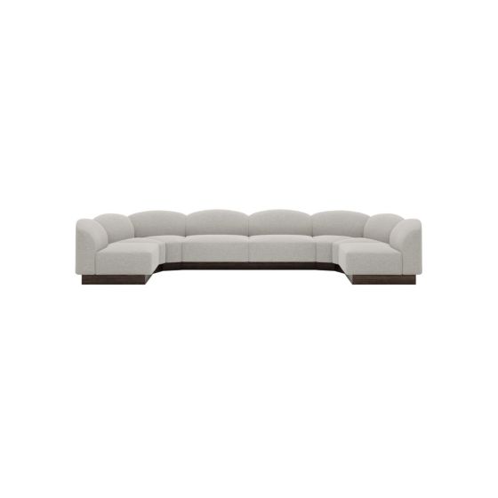 Shore Modular Sofa Configuration 8 - Upholstery Ruskin 10 Quill