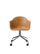 Harbour Dining Chair Star Base Upholstered w.Casters - Dakar 0250