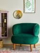 Ruperta Lounge Chair, Polyester Green