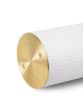 Vuelta Pendant 100 LED with Dimmer - White/Brass