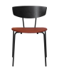 Herman Dining Solid L. - Black/Cognac