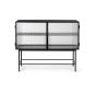 Haze Sideboard - Black/Reeded Glass, Registered design
