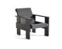 Crate Lounge Chair - Black Lacquered Pinewood