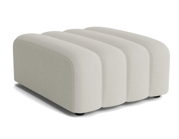 Studio Outdoor Ottoman Fully Upholstered - Savane Whisper
