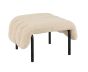 Puffy Ottoman - Eggshell/Black Grey PC, by Faye Toogood