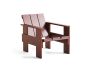Crate Lounge Chair - Iron Red Lacquered Pinewood