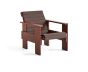 Crate Lounge Chair - Iron Red Lacquered Pinewood