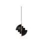 Multi-Lite Pendant - Brass/Soft Black Semi Matt