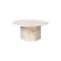 Epic Coffee Table - Round, Ø80, Neutral White Travertine