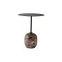 Lato Side Table LN8 Round Ø40 H50 - Emperador Marble Base/Steel Warm Black