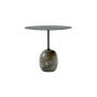 Lato Side Table LN9 Oval Ø40x50 H45 - Verde Alpi Marble Base/Steel Deep Green