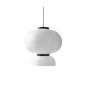 Formakami Pendant JH5 Ø70 - Ivory White & Black Stained Oak