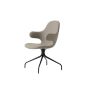 Catch Armchair JH2 Black 4-star swivel base - Upholstery Steelcut Trio 0213
