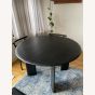 Bevel Table - Round Ø117 - Black Oiled Beech