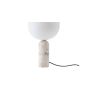Kizu Table Lamp Small - Kunis Breccia Marble / White Acrylic