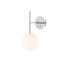 TR Bulb Suspended Wall Lamp - Polished Steel