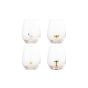 Misa Drinking Glass Set of 4 - Coconut, Flamingo, Flower,Butterfly