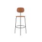 Afteroom Plus Bar Chair - Steel Base CAL117 Foam 0250 (Cognac), Dakar, Nevotex