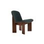 Chisel Lounge Chair - Water-based lacquered walnut - Upholstery Remix 996