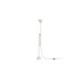 Twist Floor Lamp UK plug converter-Cream white
