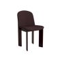Chisel 65 Dining Chair - Dark Bordeaux Lacquered Beech / Front Upholstery Remix 373