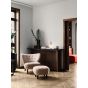 Pouf ATD1 - Oiled Walnut/Sheepskin Moonlight