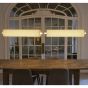 Barceloneta Horizontal Pendant Lamp 150 - Texture Black Canopy / Beige Cardboard Shade
