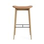 NY11 Bar Stool - Natural Oak/Sensen Leather/Spectrum Leather Mineral 30160