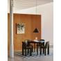 Chisel 65 Dining Chair - Lacquered Oak / Front Upholstery Turf Cream