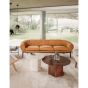 Epic Coffee Table - Round, Ø80, Steel - Earthy Red