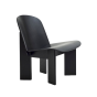 Chisel Lounge Chair - Black Oak