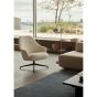 Rely Lounge Chair HW139 High Back with Arms - Bronzed 4-star Swivel Base / Upholstery Karakorum 001