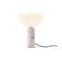 Kizu Table Lamp Small - Kunis Breccia Marble / White Acrylic