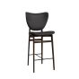 Elephant Bar Chair 65cm - Dark Smoked Oak/Sorensen Leather (Dunes Anthracite 21003)