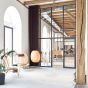 Nomad Chair - Natural Bamboo, Aniline Leather Cognac