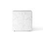 Plinth Cubic - White Marble Carrara