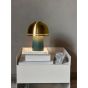 Raku SH8 Table Lamp - Blue Green & Brass