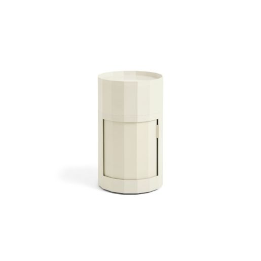 Facet Cabinet incl. feet and castors High - Eggshell