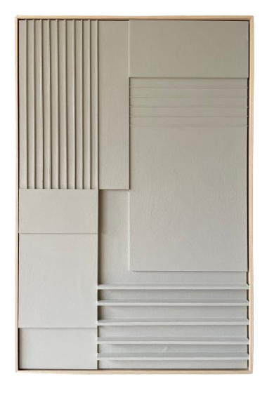 Relief In Oak Frame 73X113 SH:03:02 - Rue Bottero