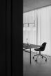 Harbour Side Dining Chair - Black Aluminium / Upholstery Remix 0133 Grey