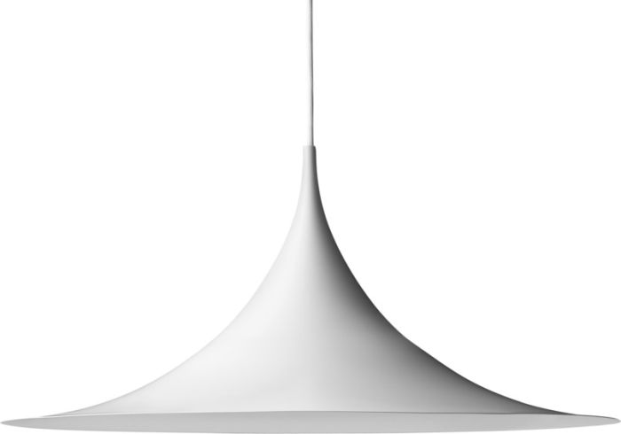 Semi Pendant Lamp  A 60 - White Semi Matt