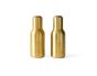 Bottle Grinders Set of 2 - Brushed Brass/Walnut